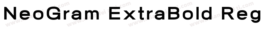 NeoGram ExtraBold Regular字体转换